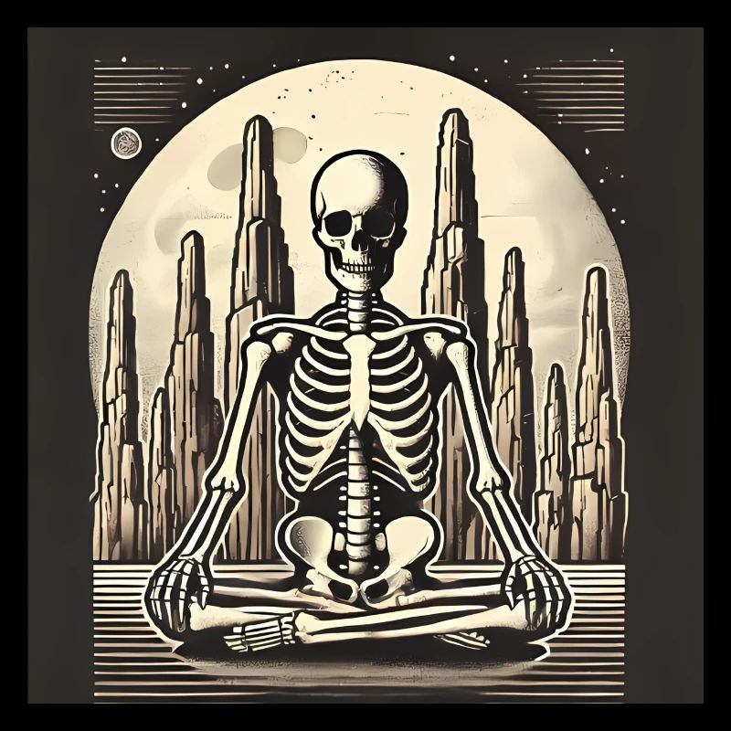 Skeleton in Solitude Illustration