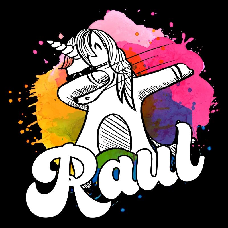 RAUL - Schöner Jungen Name mit Coolem Einhorn