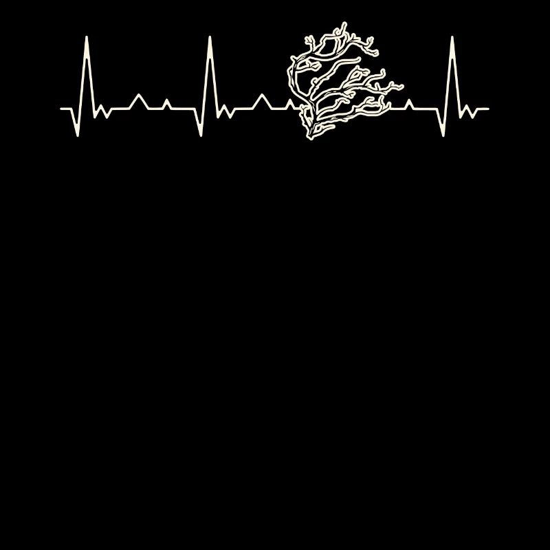 Tree Branch. Heart. Love. EKG. Pulse. Beat.