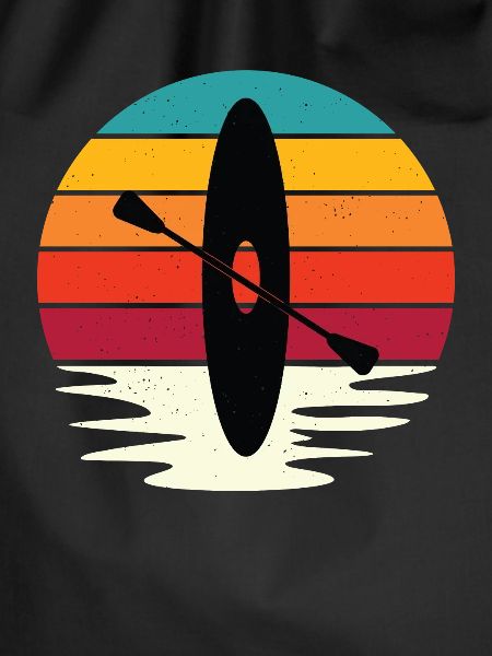 Retro Sunset Kayaki Design