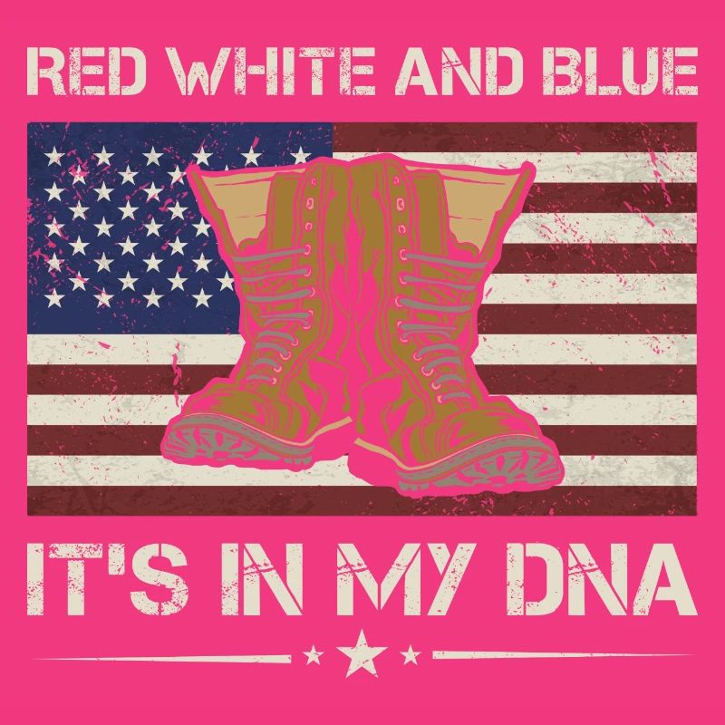 Rouge Blanc et Bleu C’est dans mon ADN Vétéran de l’armée
