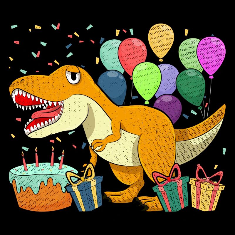 Süßes T Rex Geburtstagsfeier Geschenk Dinosaurier