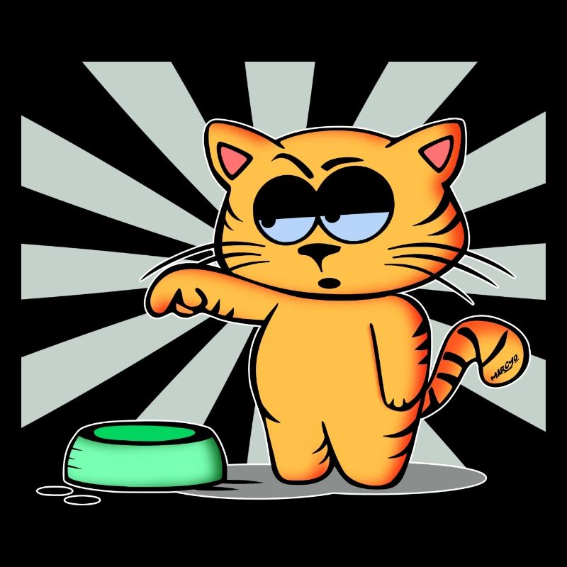 Katze behauptet Futter!