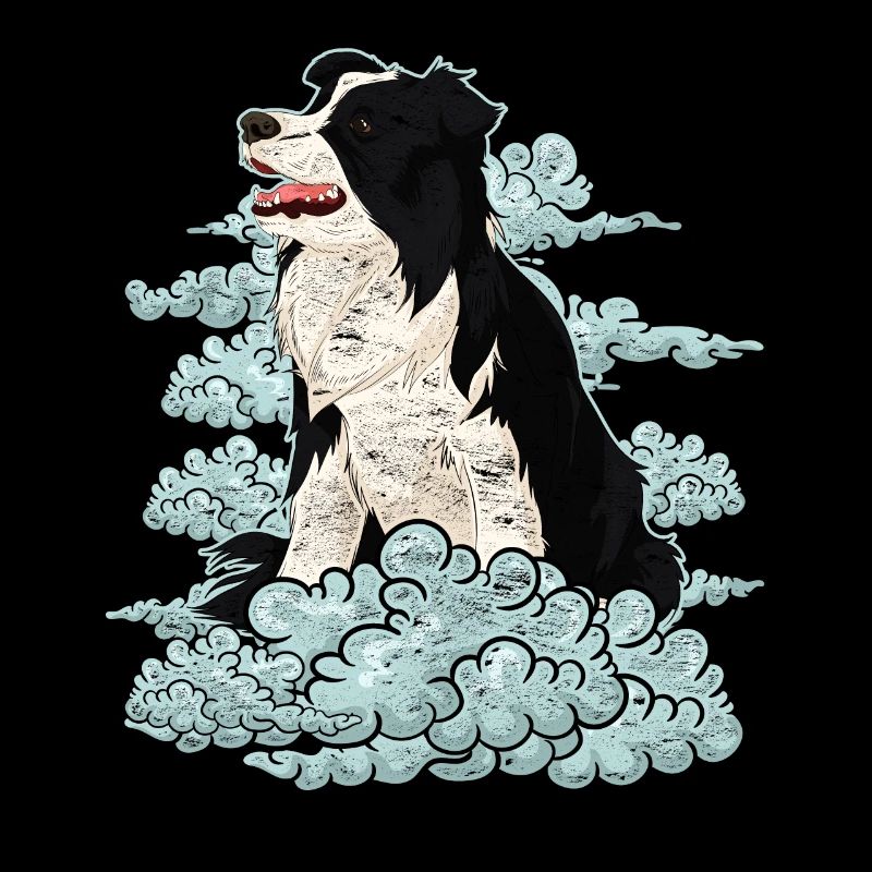 Dog Lover Dogs Gift Clouds Border Collie