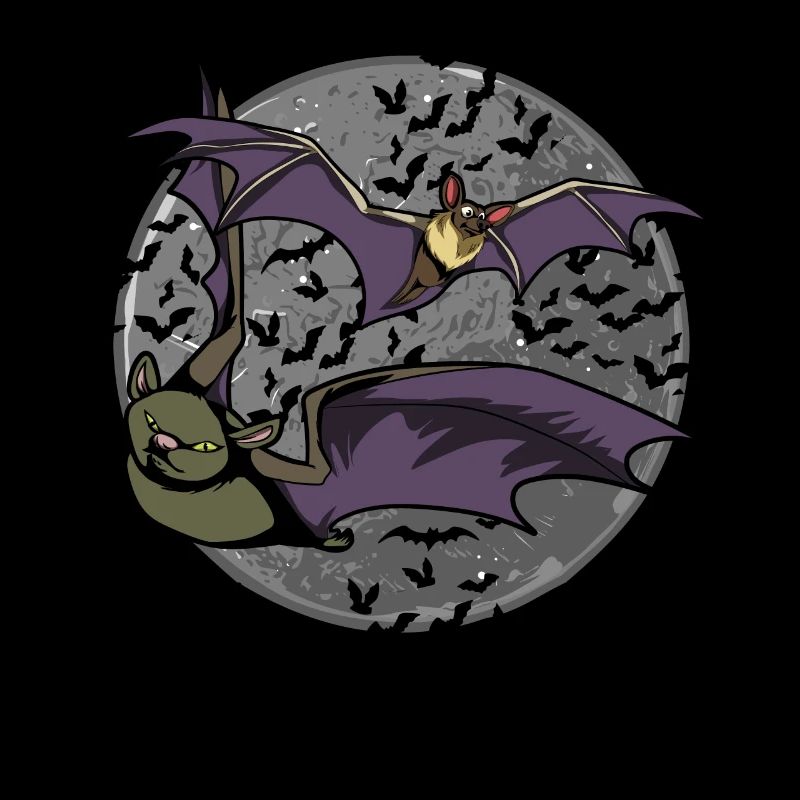 Full Moon Bat Swarm Gift Bat