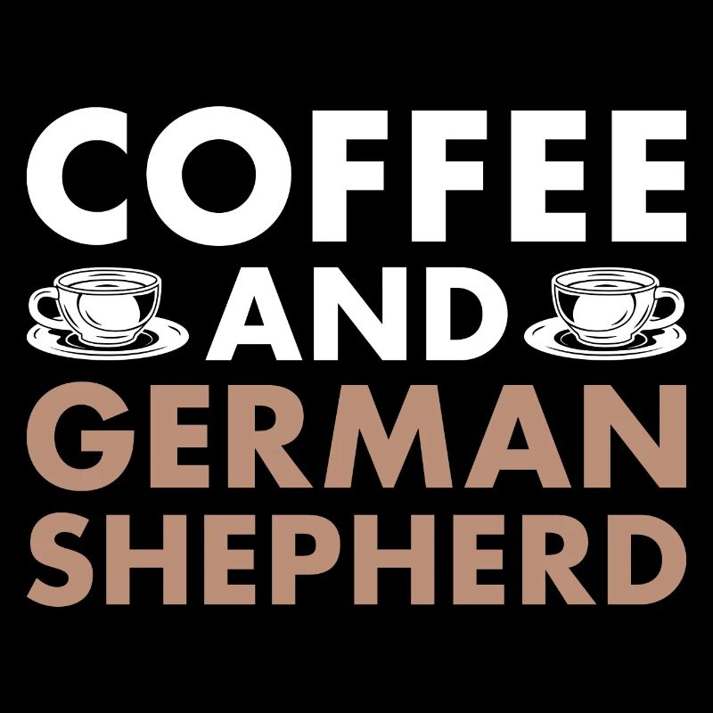 Coffee And German Shepherd