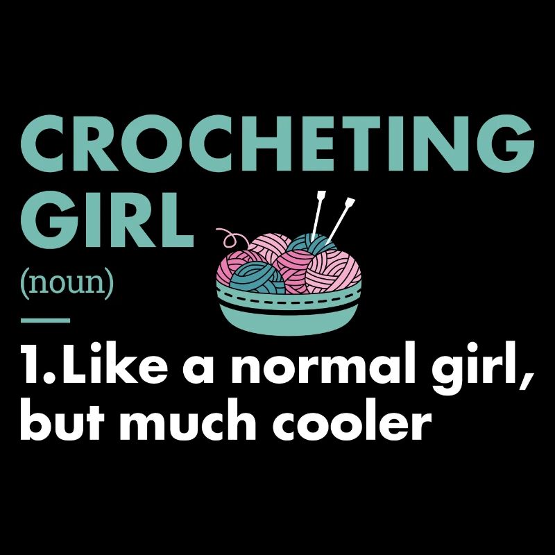 Crocheter Girl Definition Crocheting