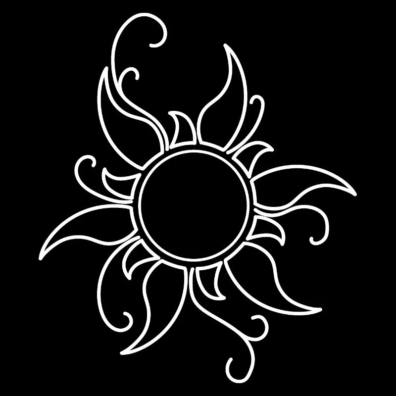Blazing white sun