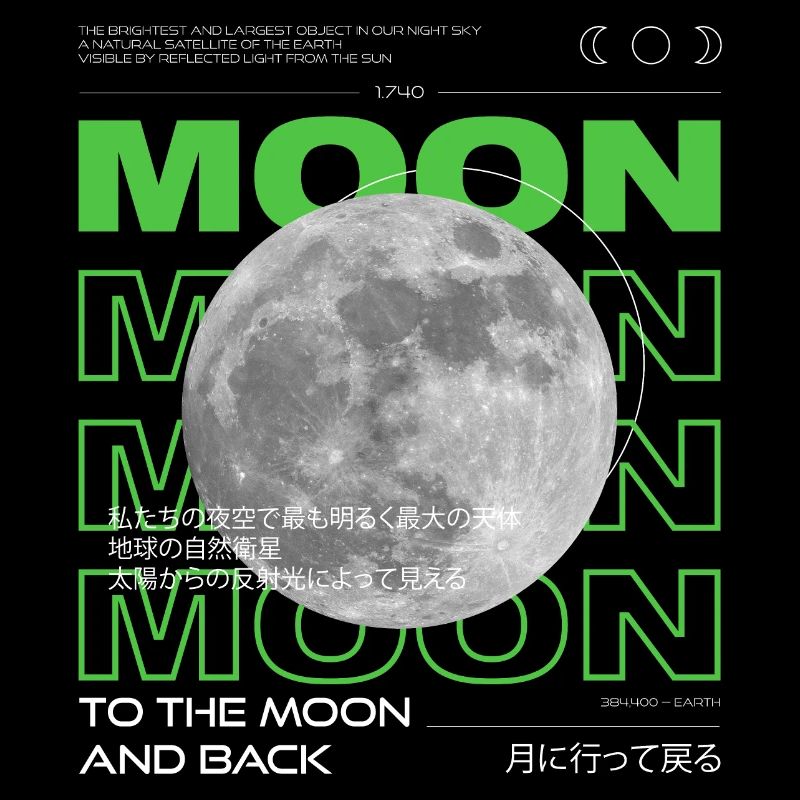 moon green graphic