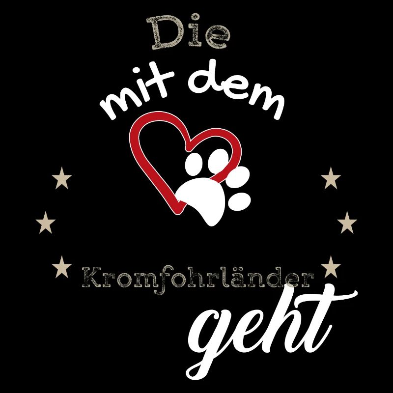 Die mit dem Kromfohrländer geht Hund Geschenk