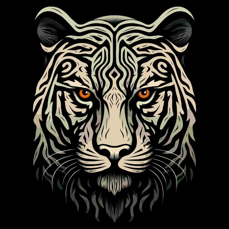 White Tiger Head