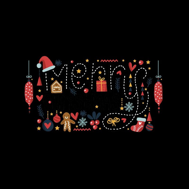 Cadeau de conception de Noël joyeux Noël