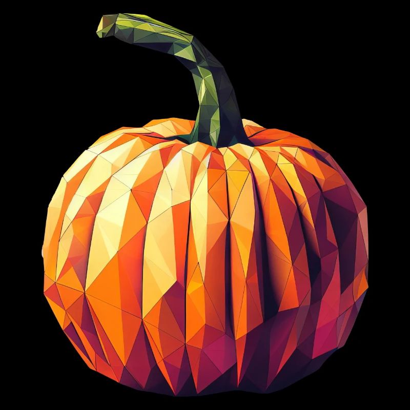 Autumn Magic: Geometric Pumpkin in