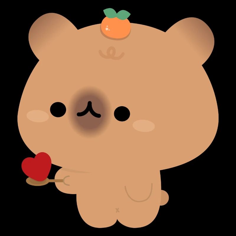 Capybara Feeding Love