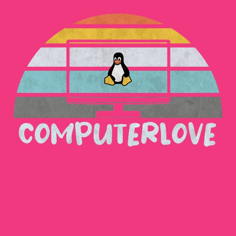 PROGRAMMATEUR LINUX PENGUIN TUX PC COMPUTERLOVE