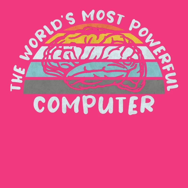 COMPUTER BRAIN LINUX SUPERBRAIN GEEK VINTAGE TECH