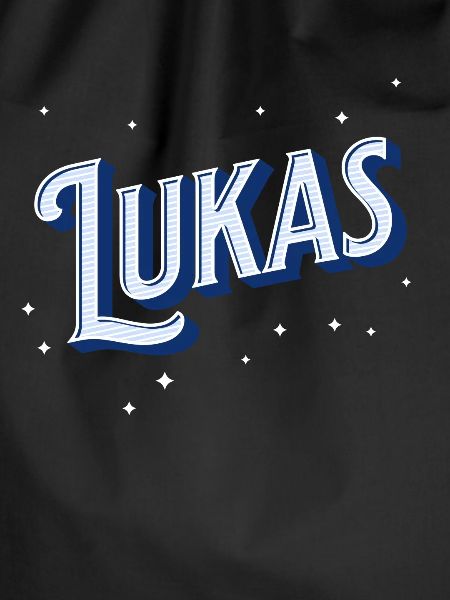 Lukas' name personalized