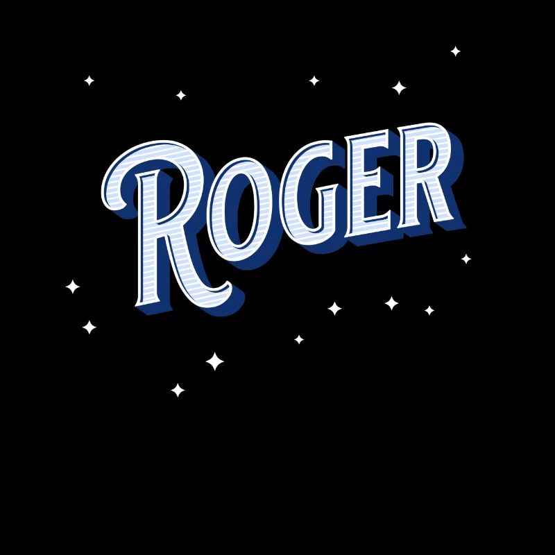 Roger's name personalized