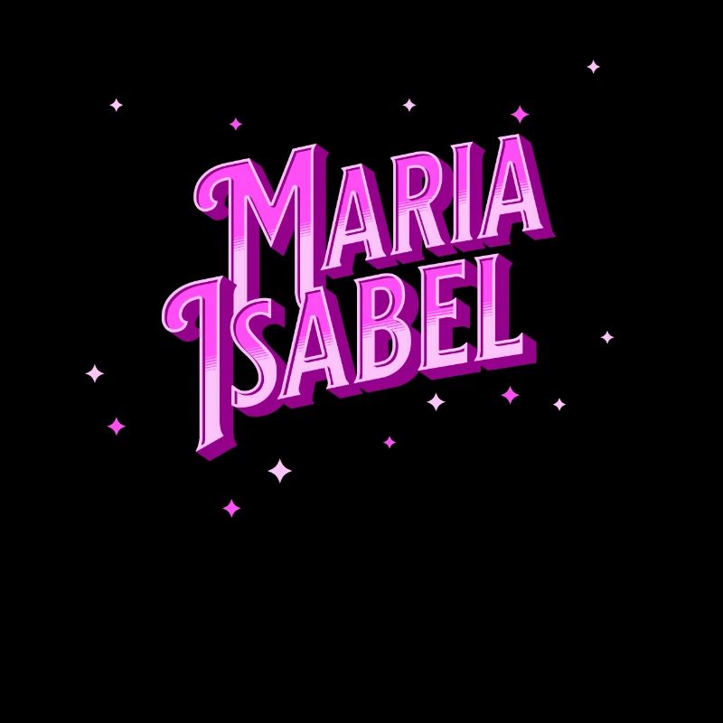 Maria Isabel name personalized
