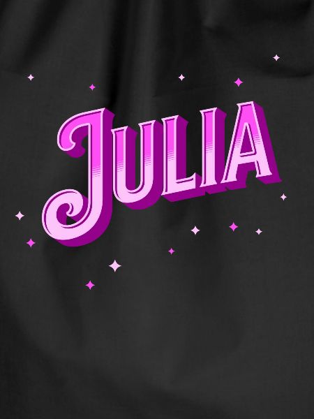 Julia's name personalized