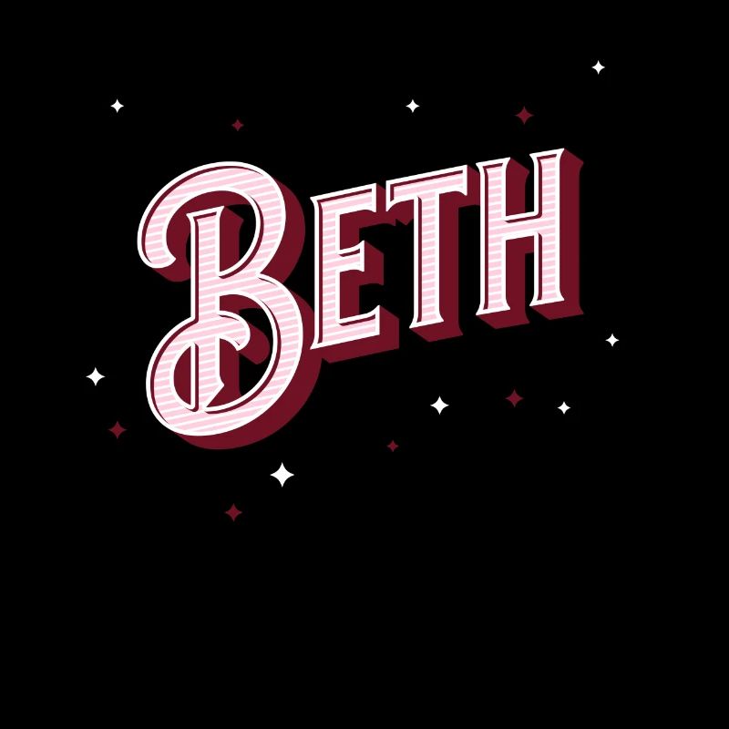Beth Namen personalisiert