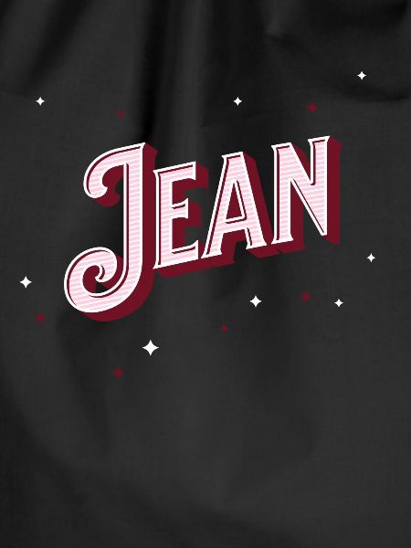 Jean name personalized