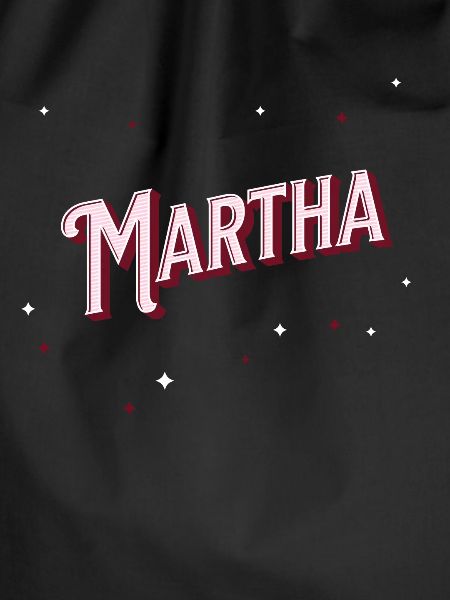 Martha's name personalized