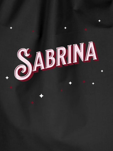 Sabrina's name personalized