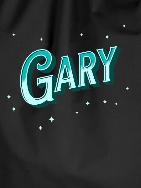 Gary's name personalized