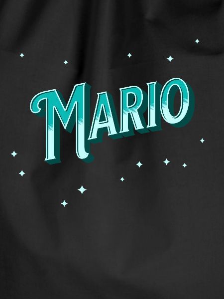 Mario's name personalized