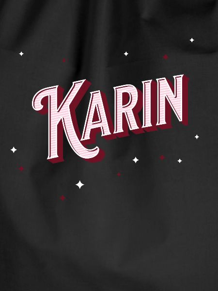 Karin's name personalized