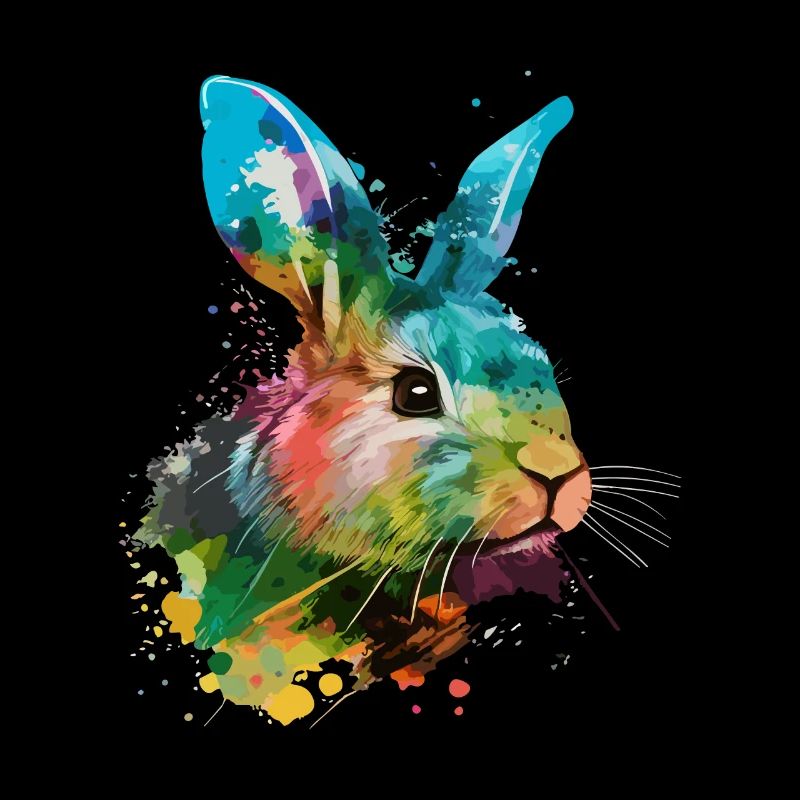 Cute little rabbit For rabbit lovers Colorful