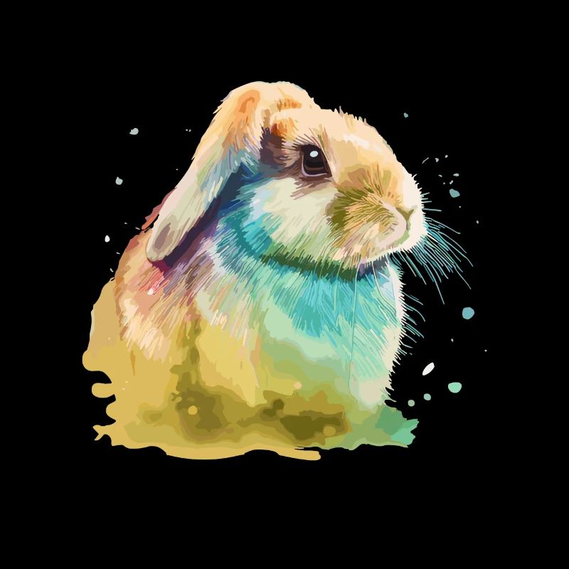 Cute little rabbit For rabbit lovers Colorful