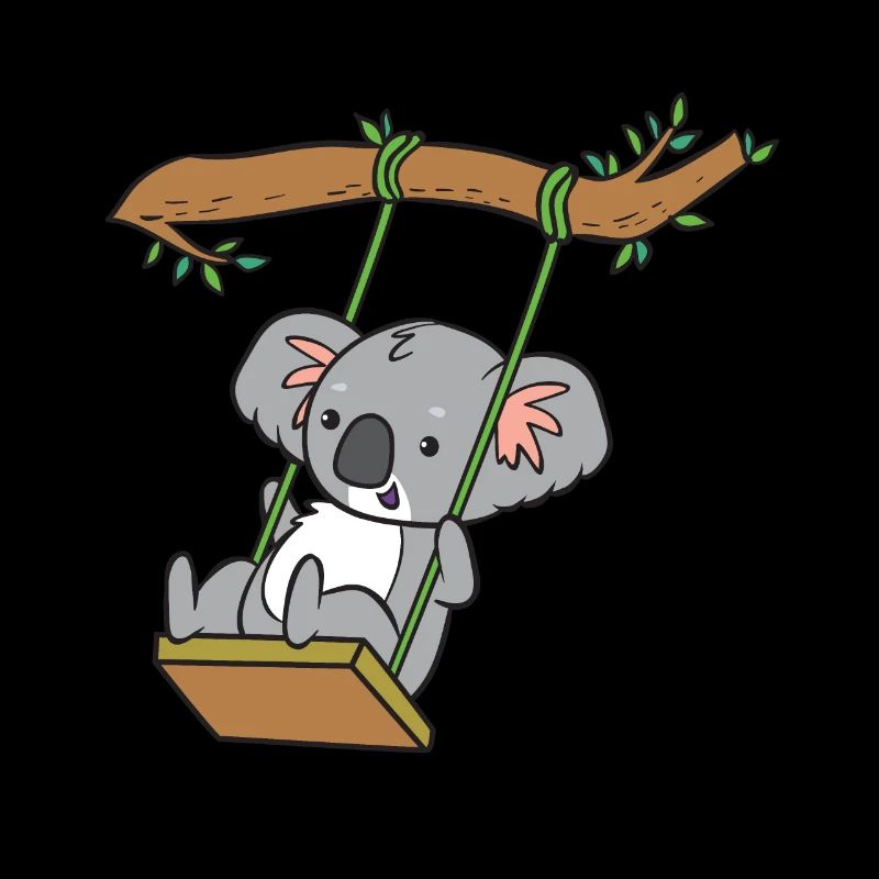 Koala - on a swing