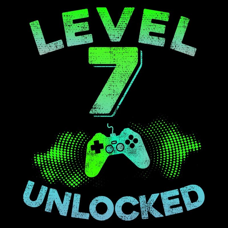 7e anniversaire de jeu 7 ans d'idée de cadeau de jeu