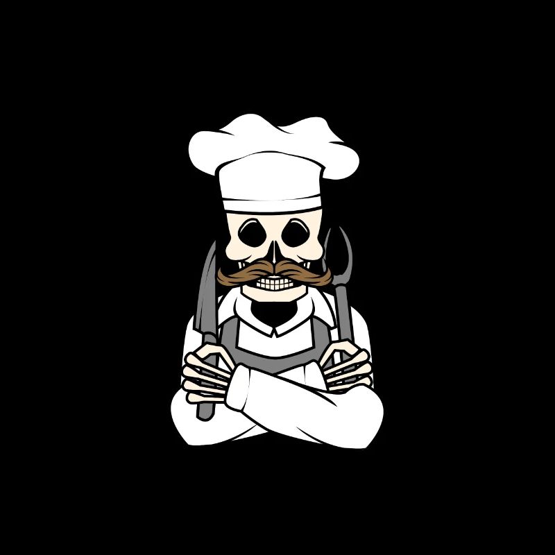 Lustig Scary BBQ Skelett Sommerzeit Horror Spooky
