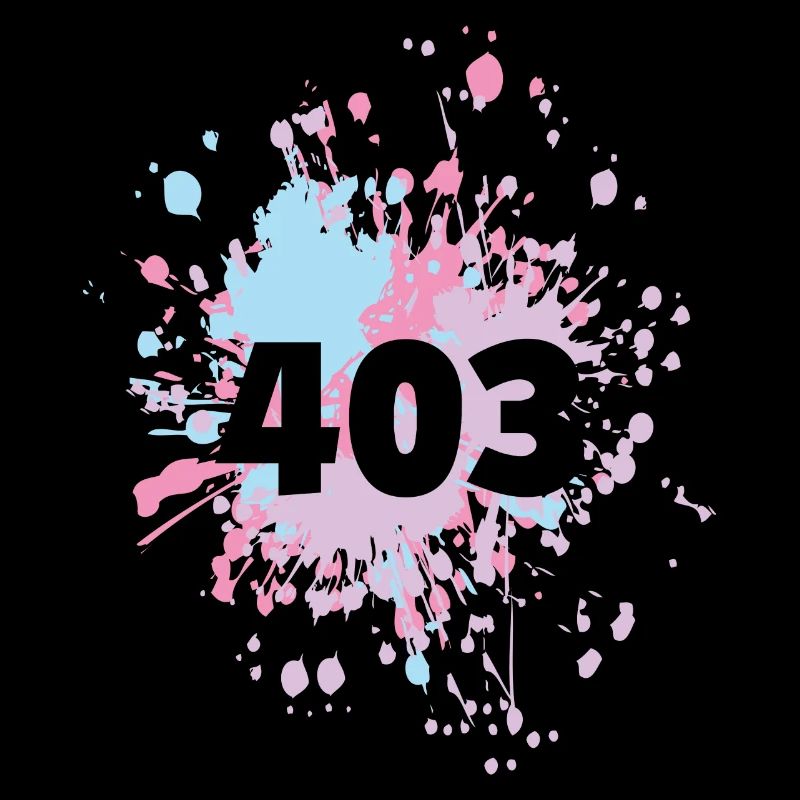 Statut Humeur Repos 403 Éclaboussure de couleur interdite