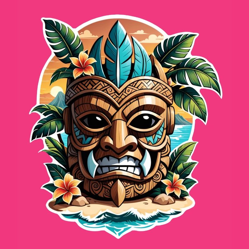 Tiki Beach - Polynesia Statue