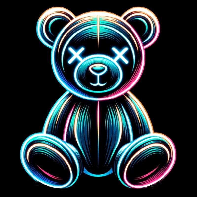COOL NEON TEDDY