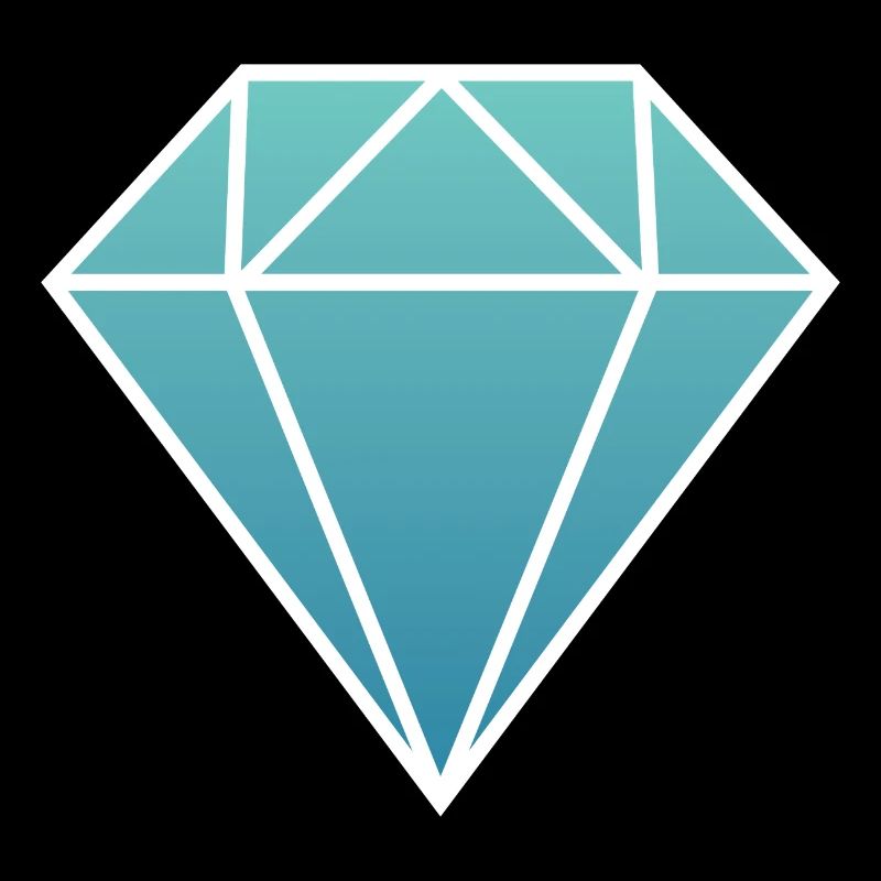 diamant diamond simple logo blau türkis edelstein