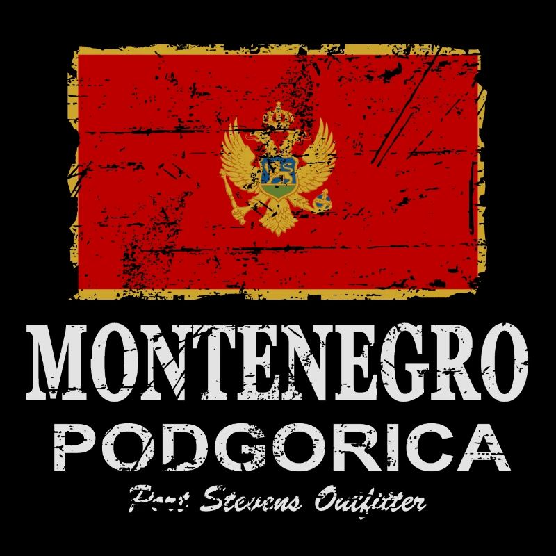 Drapeau du Monténégro - bannière - drapeau - drapeau