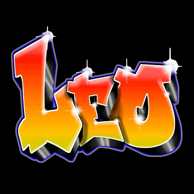 Leo Graffiti red Yellow