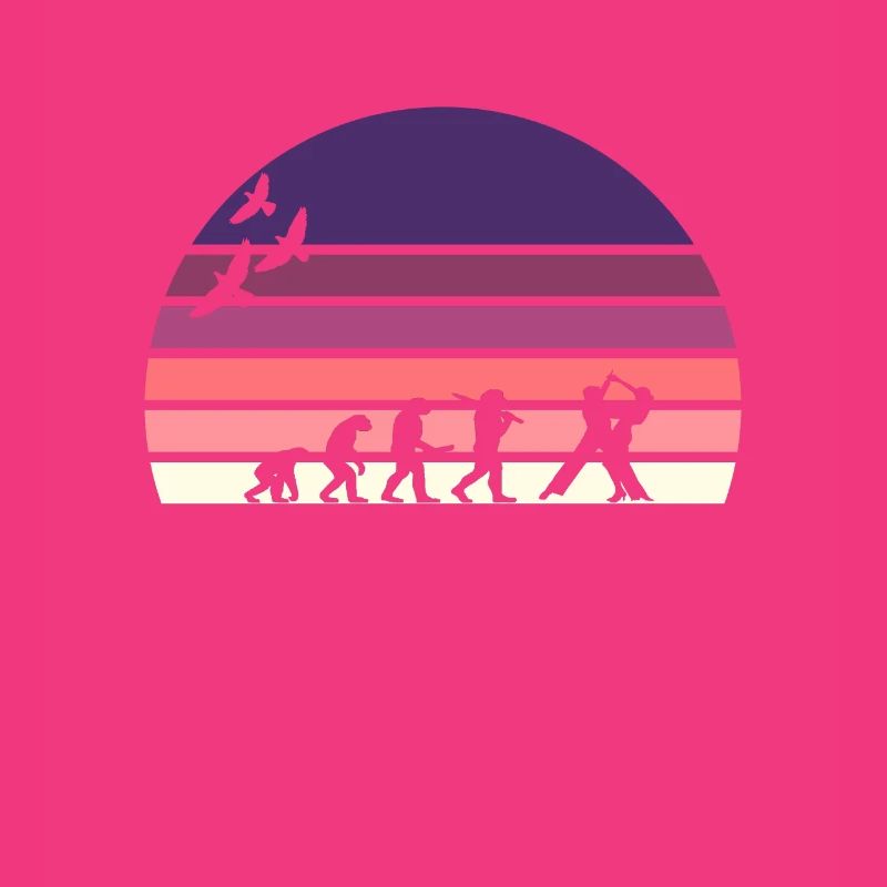 retro vintage sunset évolution DANSE