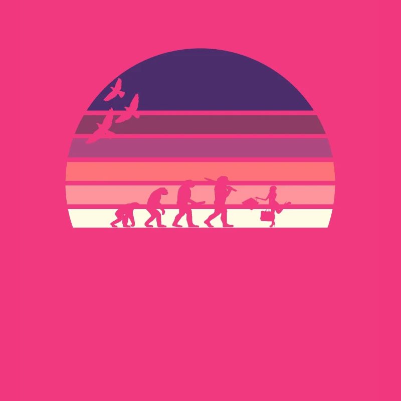 Retro Vintage Sunset Evolution EINKAUFEN