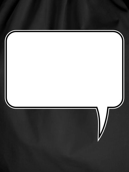 Speech bubble rectangle design