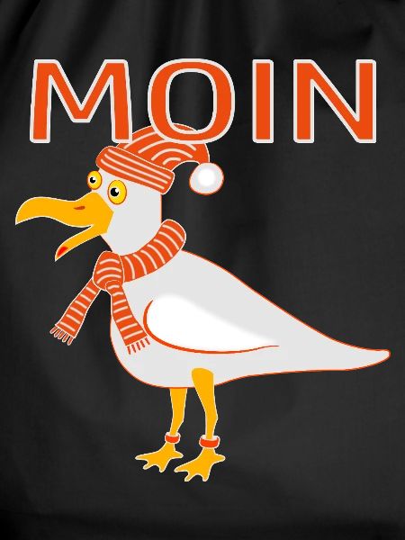 Funny seagull with cap