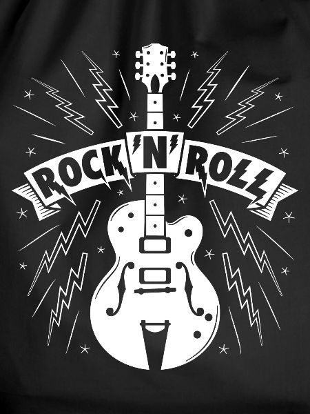 Rock'N'Roll Banner with Guitar
