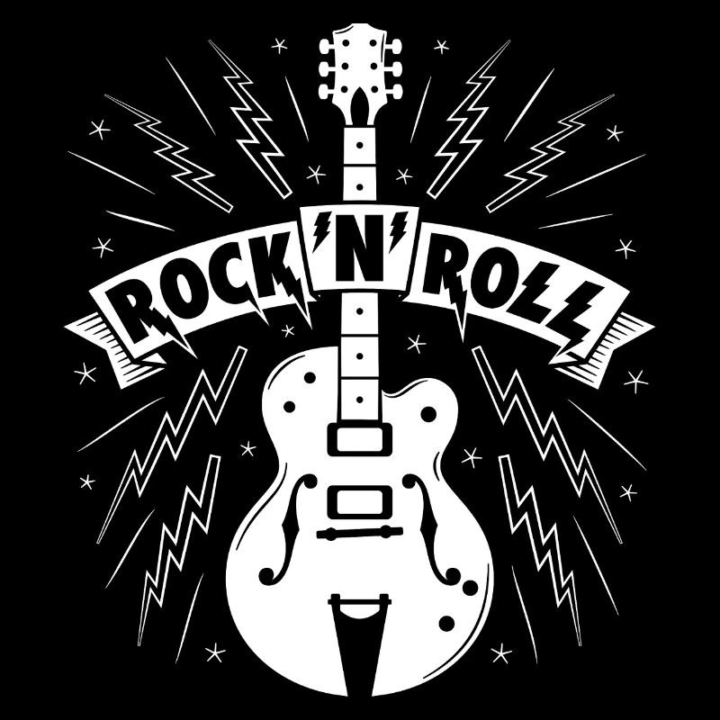 Rock'N'Roll Banner with Guitar