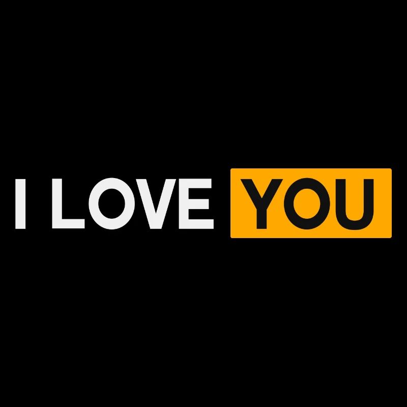 Lustiges Design Ich liebe dich (Hub)