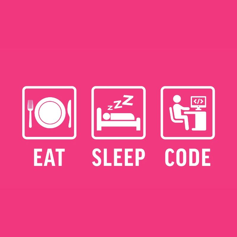 Programmation de t-shirts Eat sleep Code